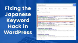 Fixing the Japanese Keyword Hack in WordPress