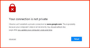 Your Connection is Not Private-error